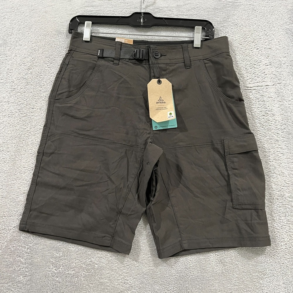 Prana Zion II Shorts‎ Men's 28/10 Dark Iron  4 Way Stretch Standard Fit
